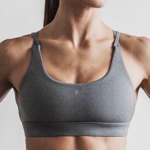 No Bull Project sports bra (light heather)